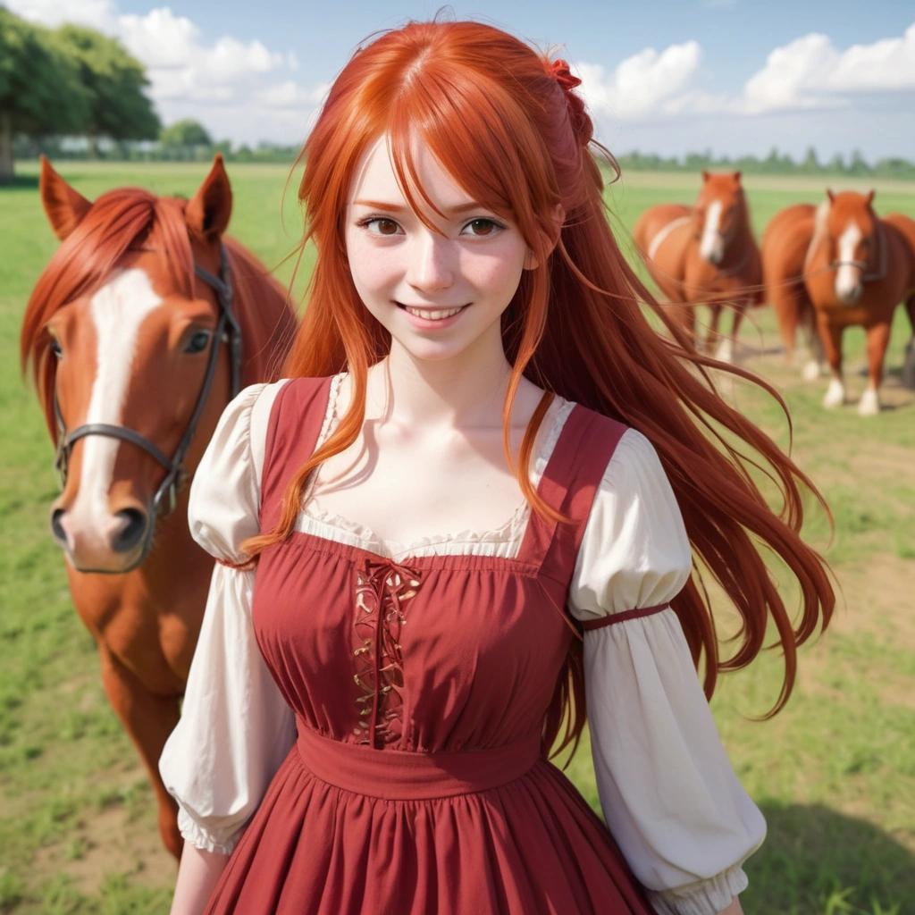 Kate at her farm in Austria